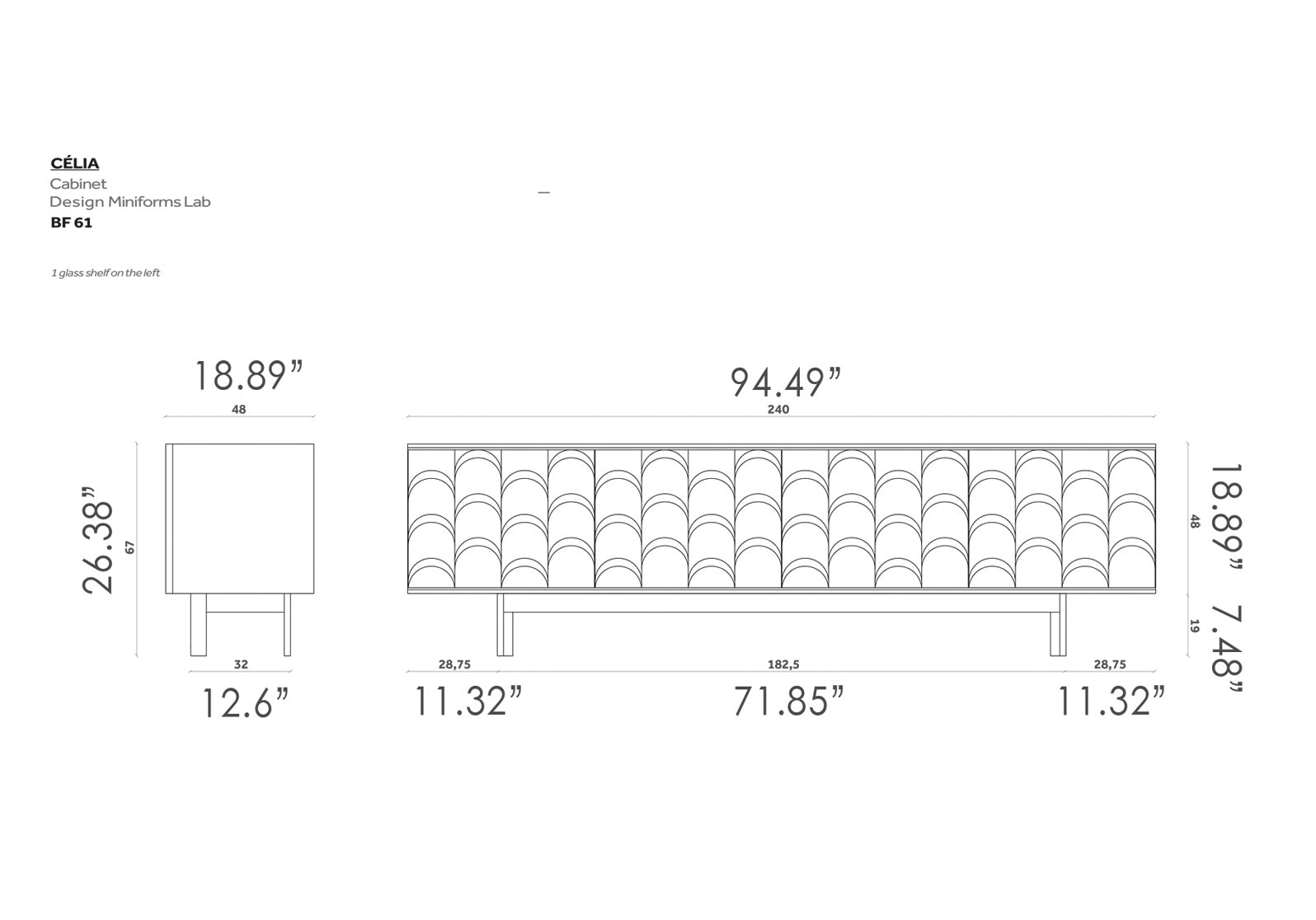 Célia Sideboard With Integrated Vase & Air Purifier
