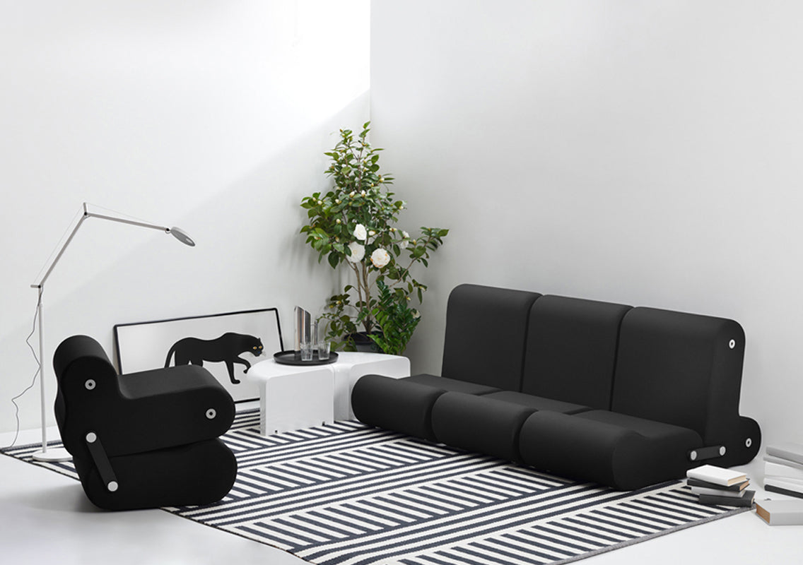 4/4 Coffee Table / Modular Bookcase / Corner Shelves / Serpentine Bench