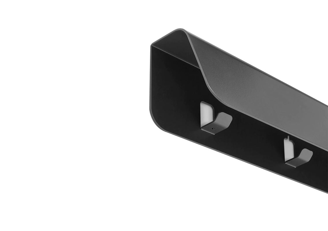 Dock Shelf With Hooks & Magnetic Board