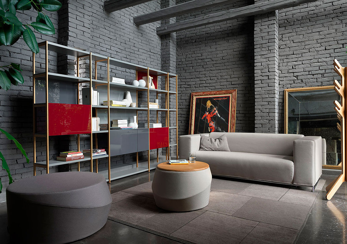 Giro Ottoman / Coffee Table with Removable Top