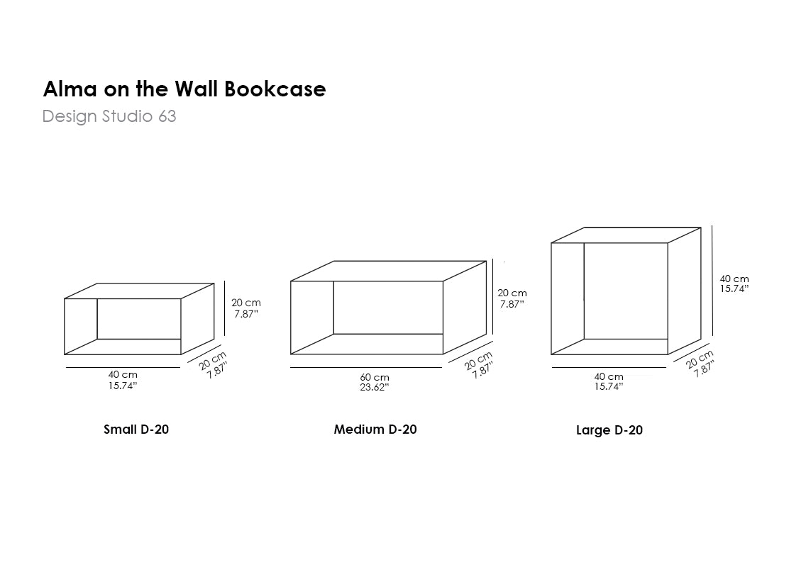 Alma On The Wall Bookcase (Alma A Parete)