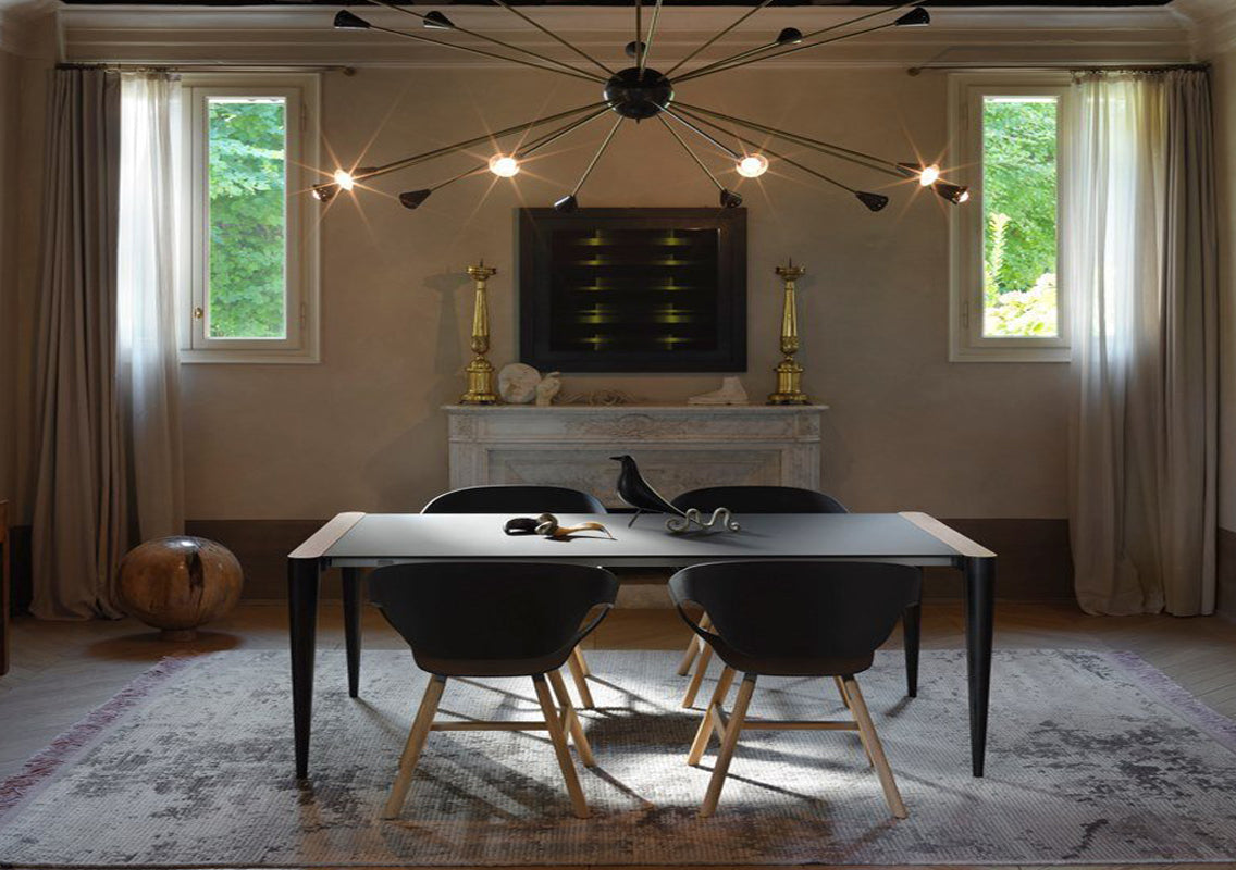 Bolero Rectangular Fenix Fixed Dining Table