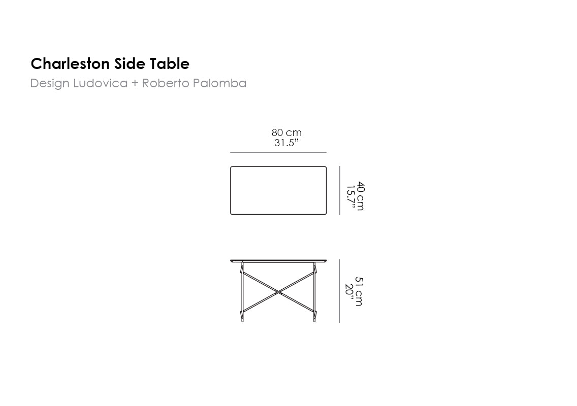 Charleston High Side Table
