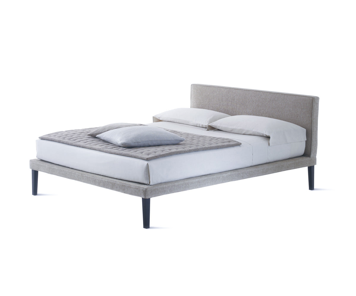 Ebridi Tessile Wood Bed. Removable Cover Modern.