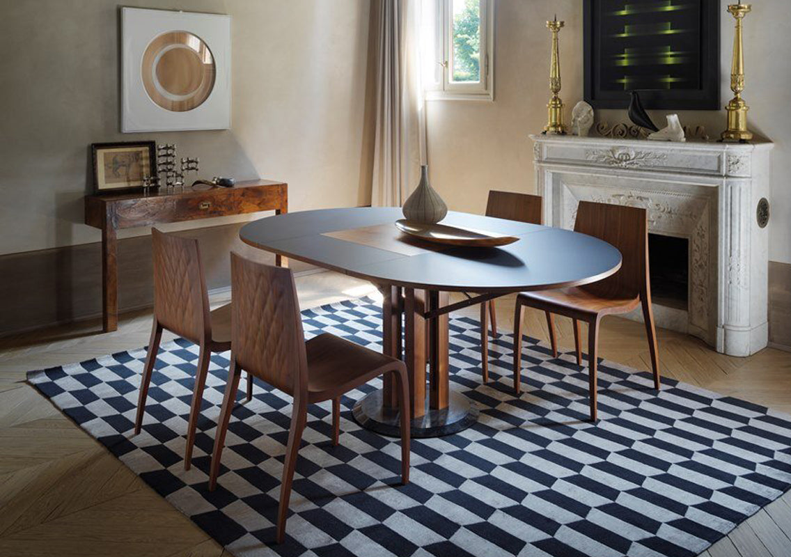 Flower Extending Round Dining Table