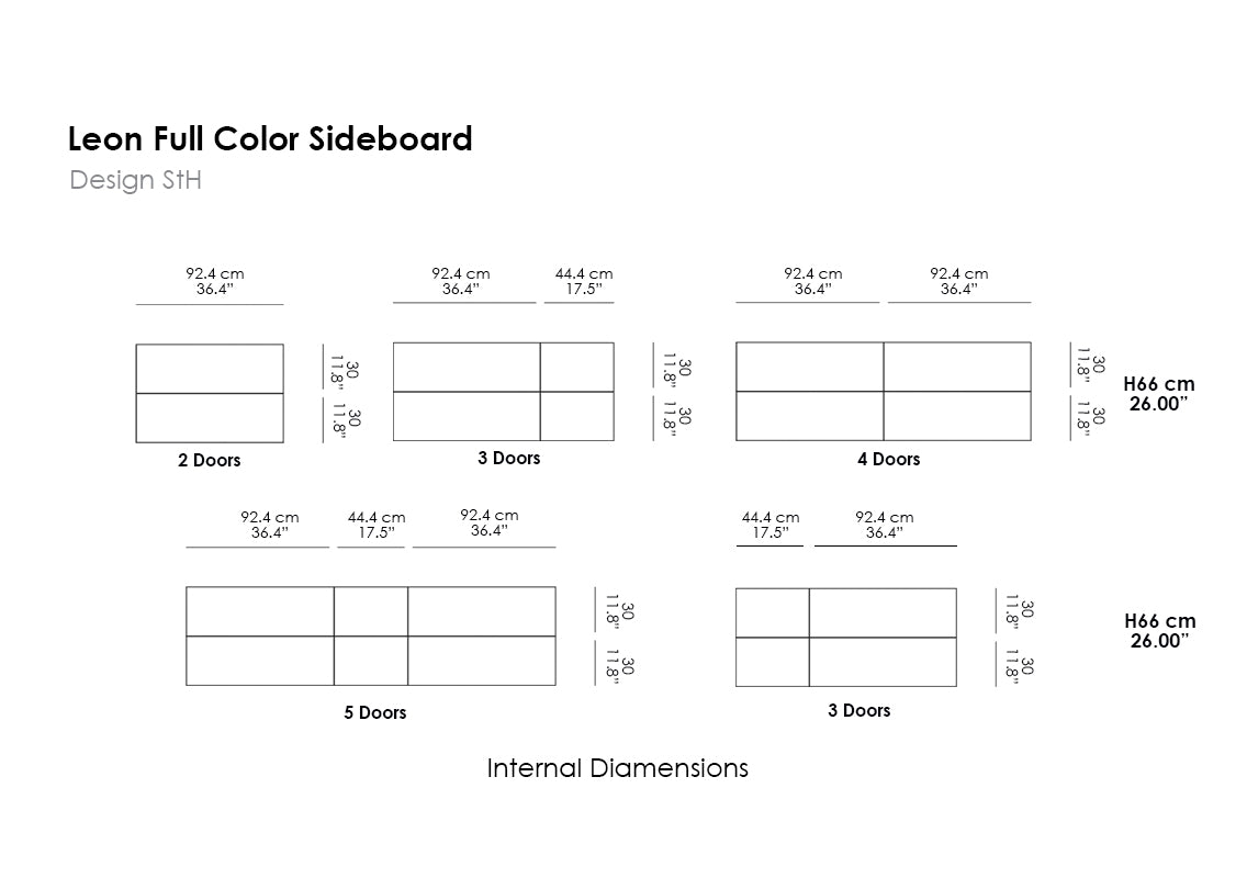 Leon Full Color Sideboard