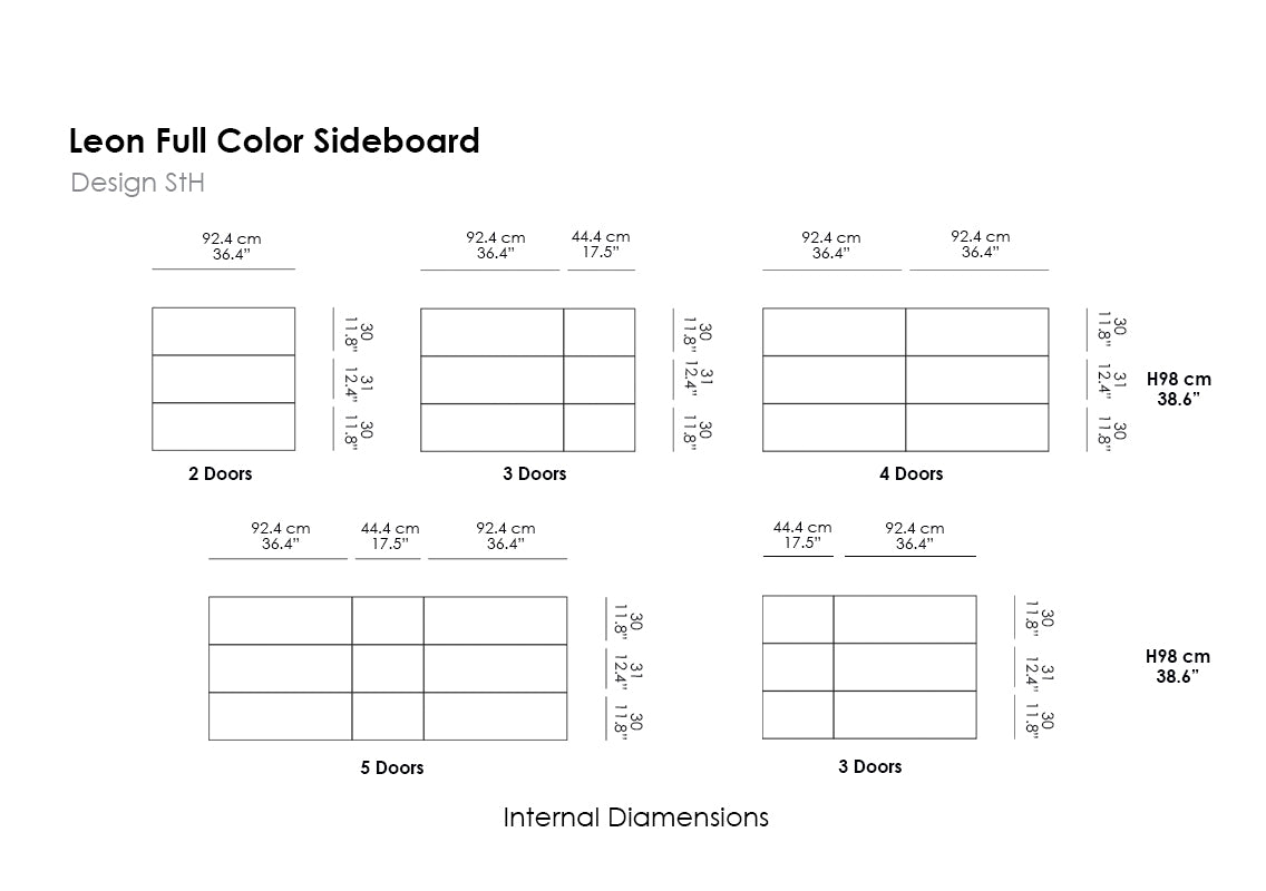Leon Full Color Sideboard