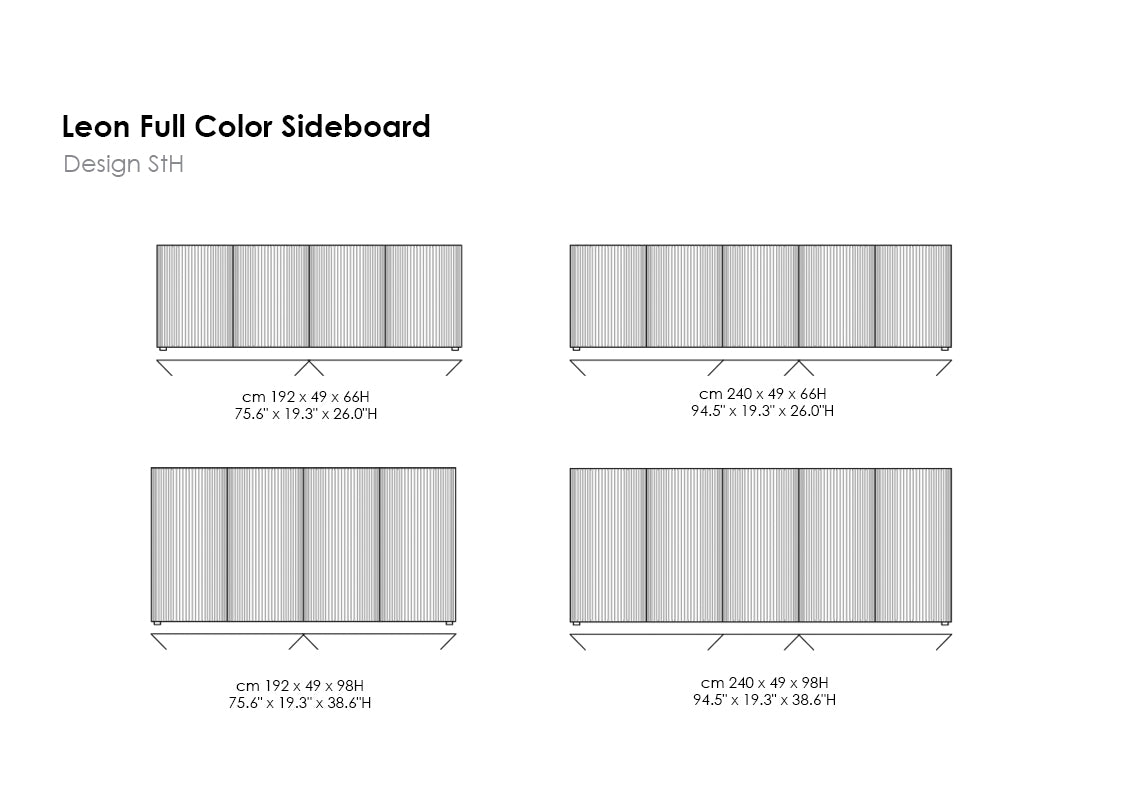Leon Full Color Sideboard