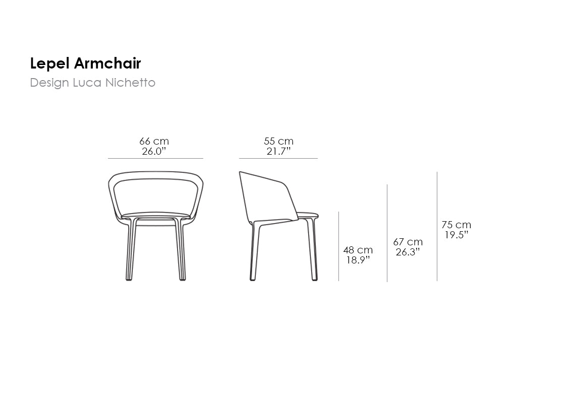 Two-Color Lepel Armchair