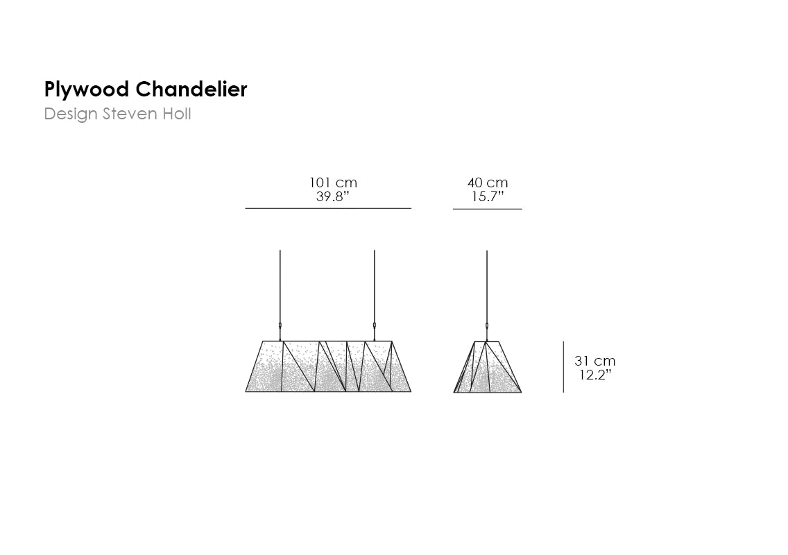 Plywood Chandelier