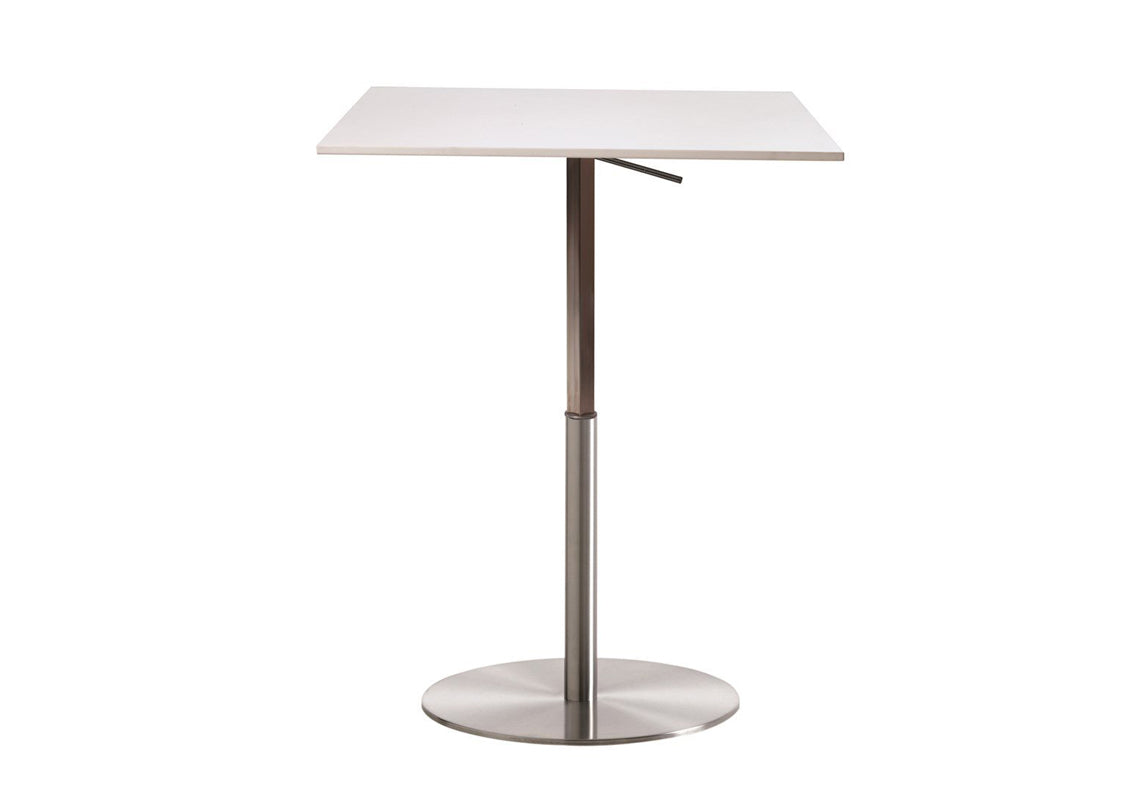 T2 Bistrot Square Table With Adjustable Height