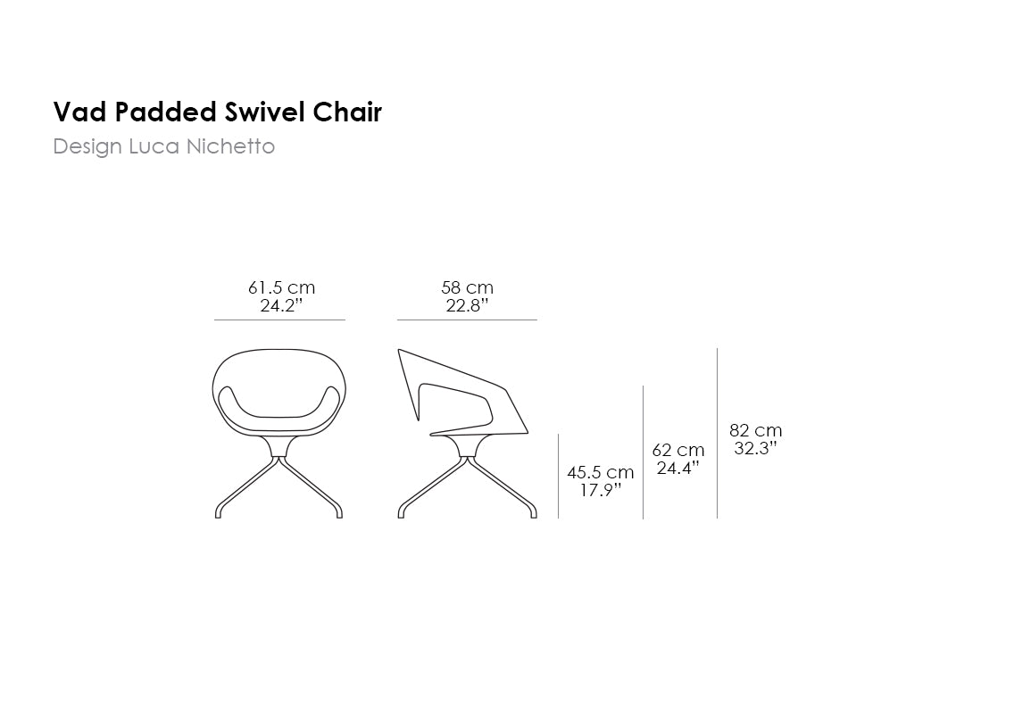 Vad Padded Swivel Chair