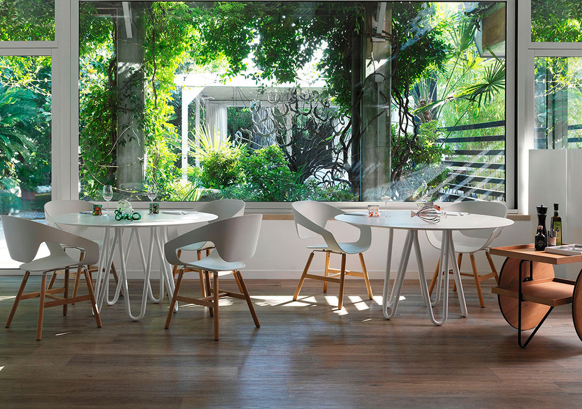 Vad Wood Polypropylene Chair (Sold In Pairs)
