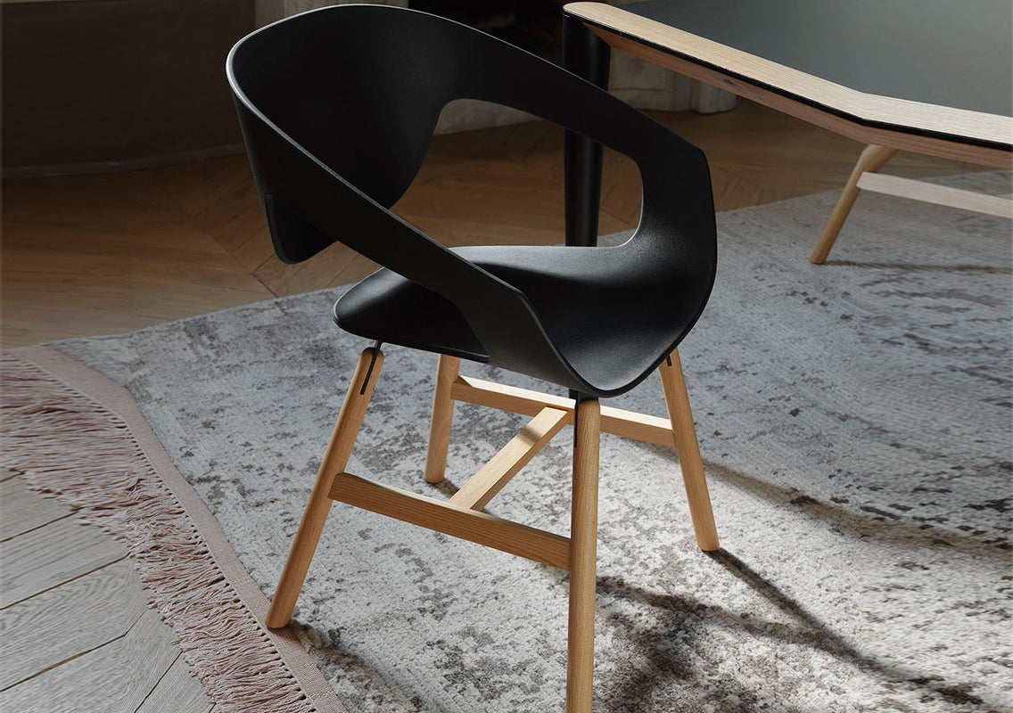 Vad Wood Polypropylene Chair (Sold In Pairs)