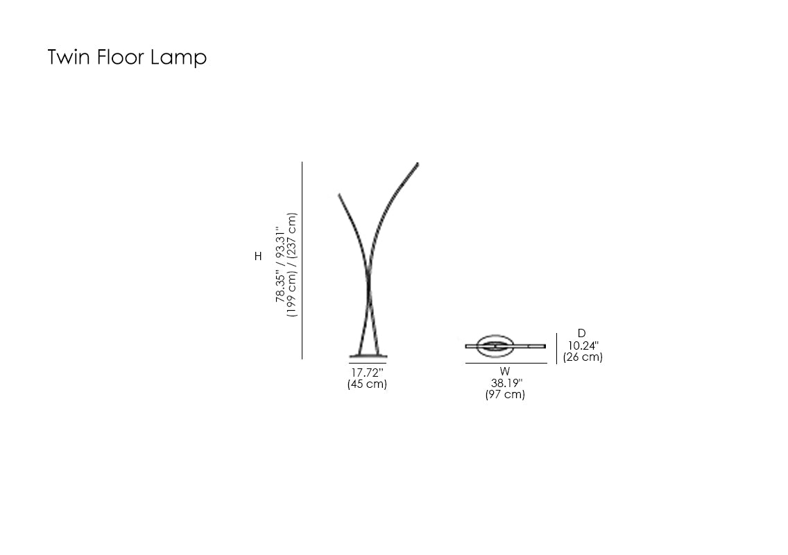 Twin Floor Lamp
