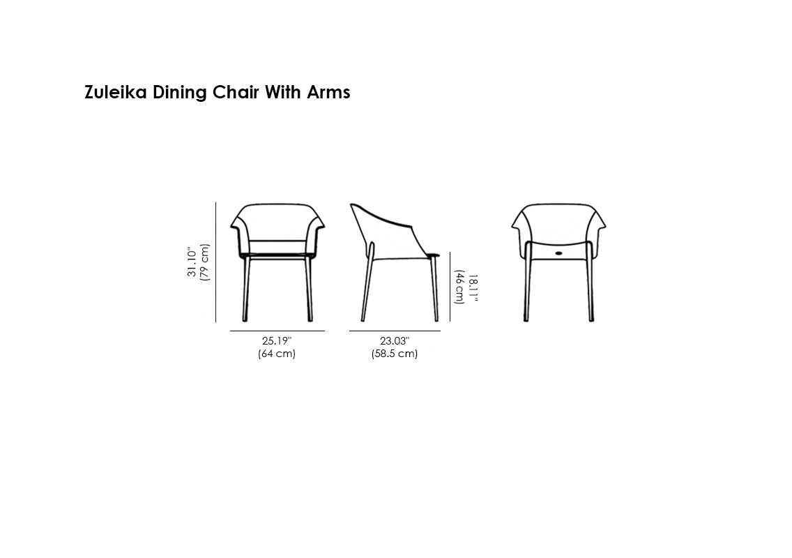 Zuleika Dining Chair With Arms