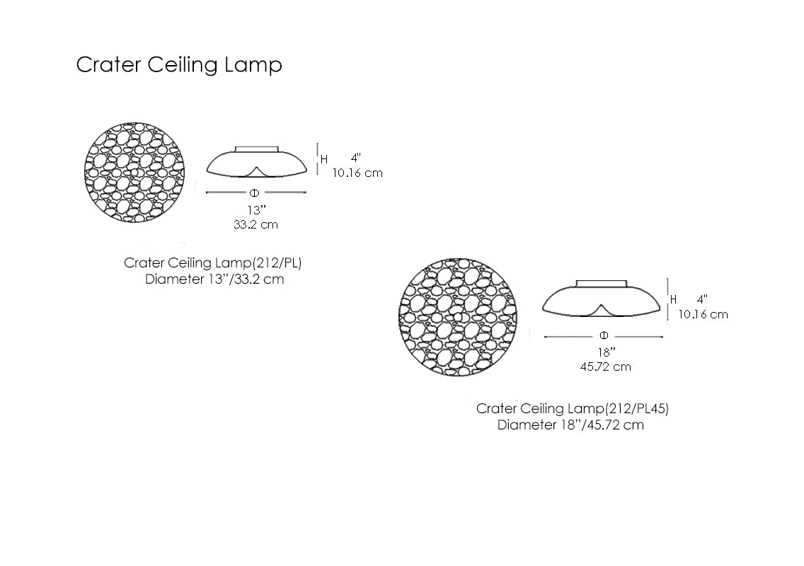 Crater Ceiling Lamp