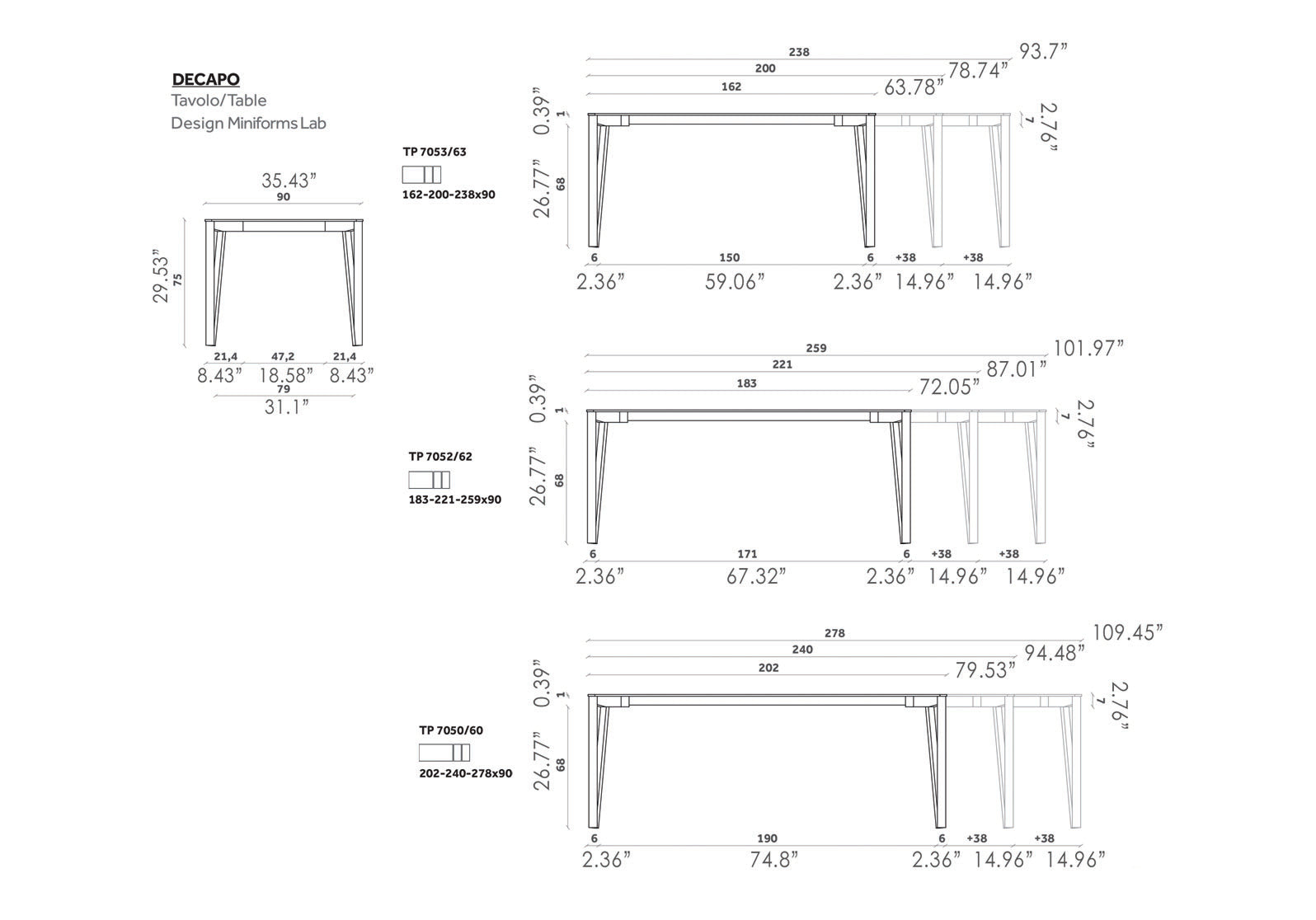Decapo Extendable Dining Table