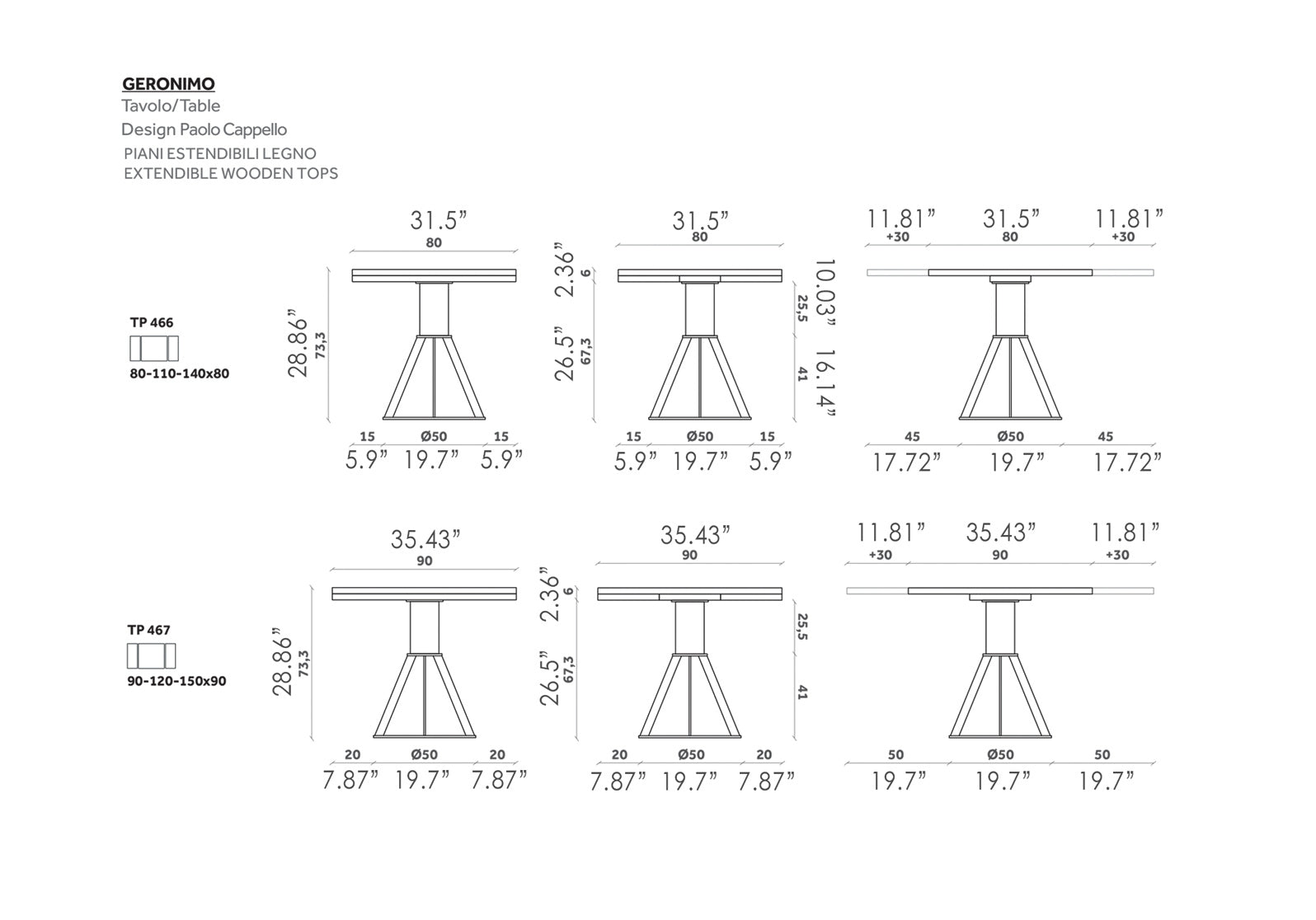 Geronimo Extendable Dining Table