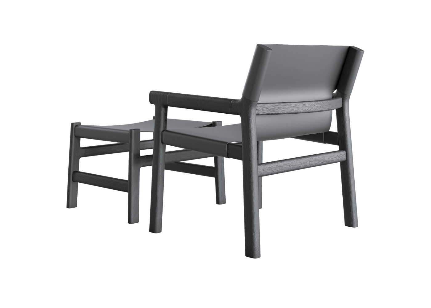Fushimi Lounge Armchair & Footstool