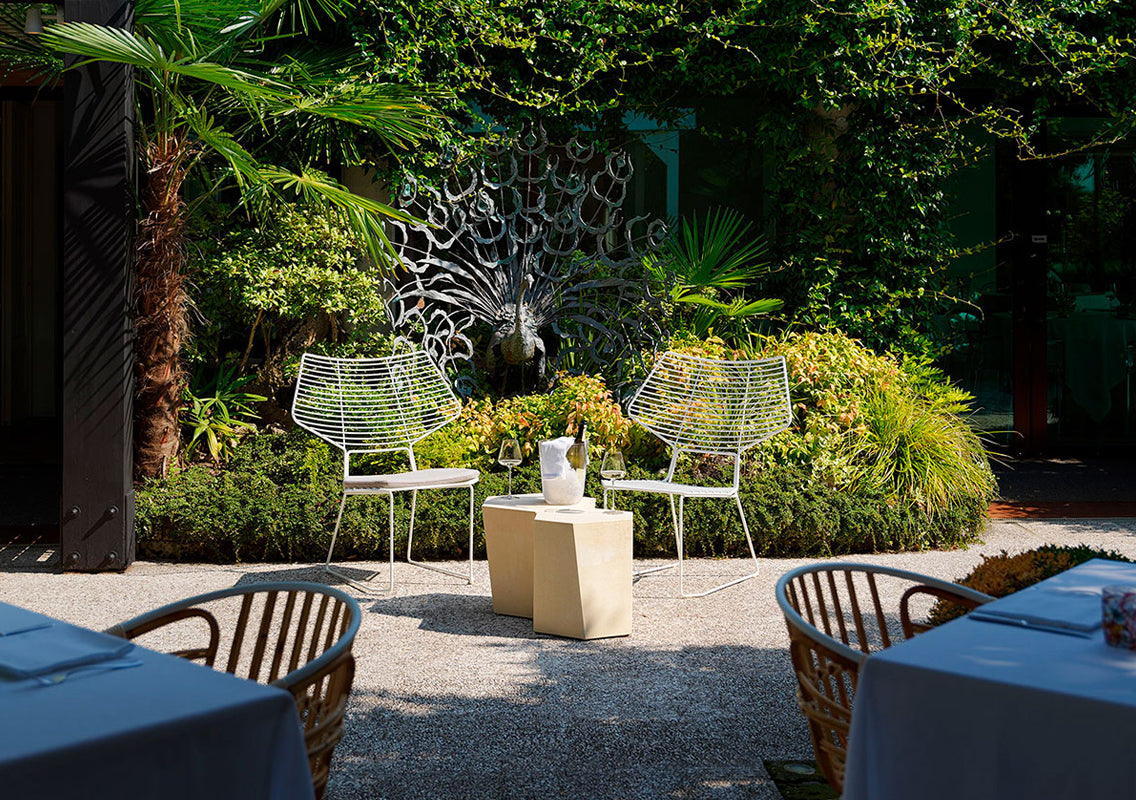 Hexagon Outdoor Side Table / Stool