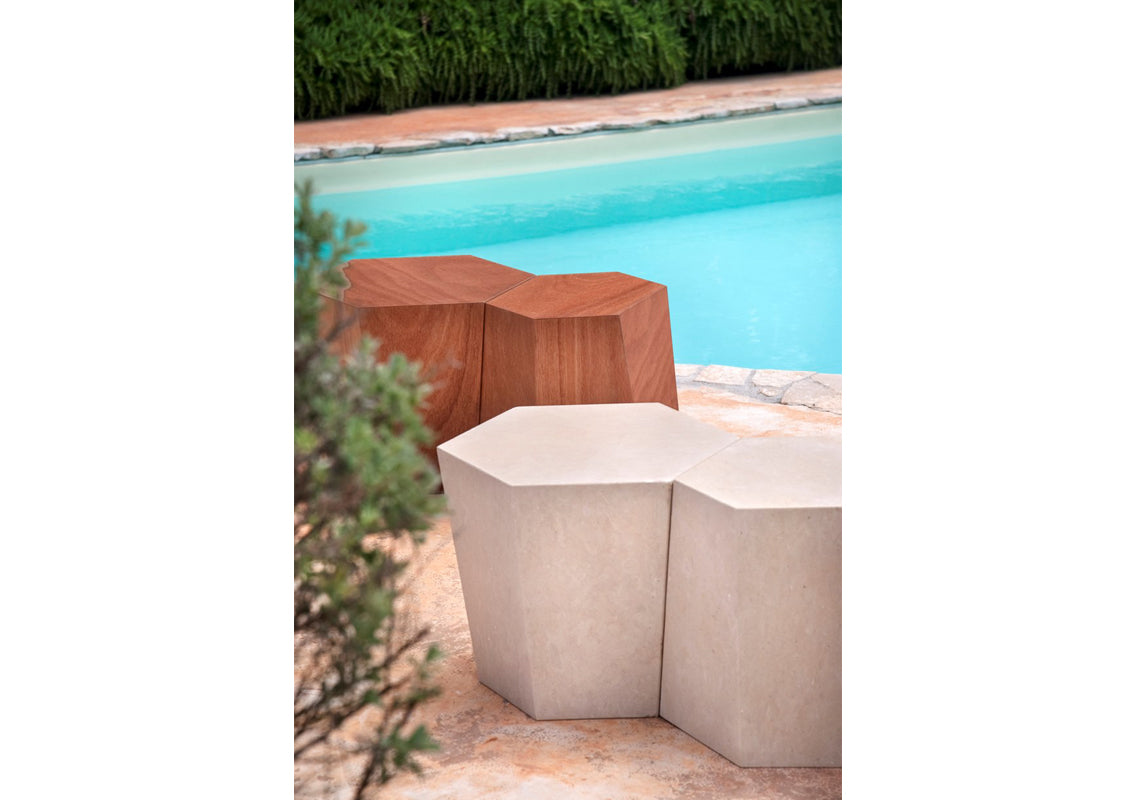 Hexagon Outdoor Side Table / Stool