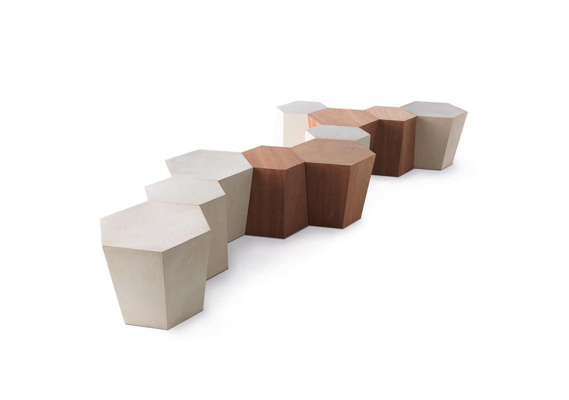 Hexagon Outdoor Side Table / Stool
