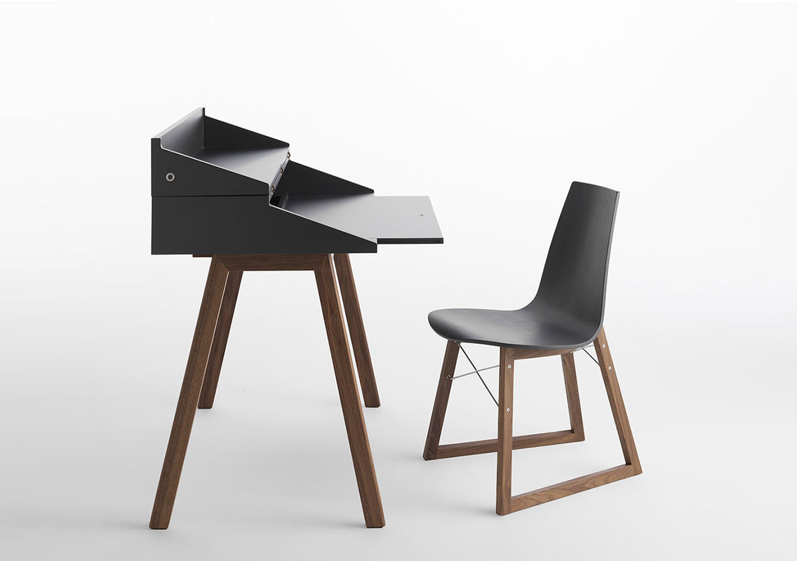 Ray Sled Base Wooden Chair (Sold In Pairs)