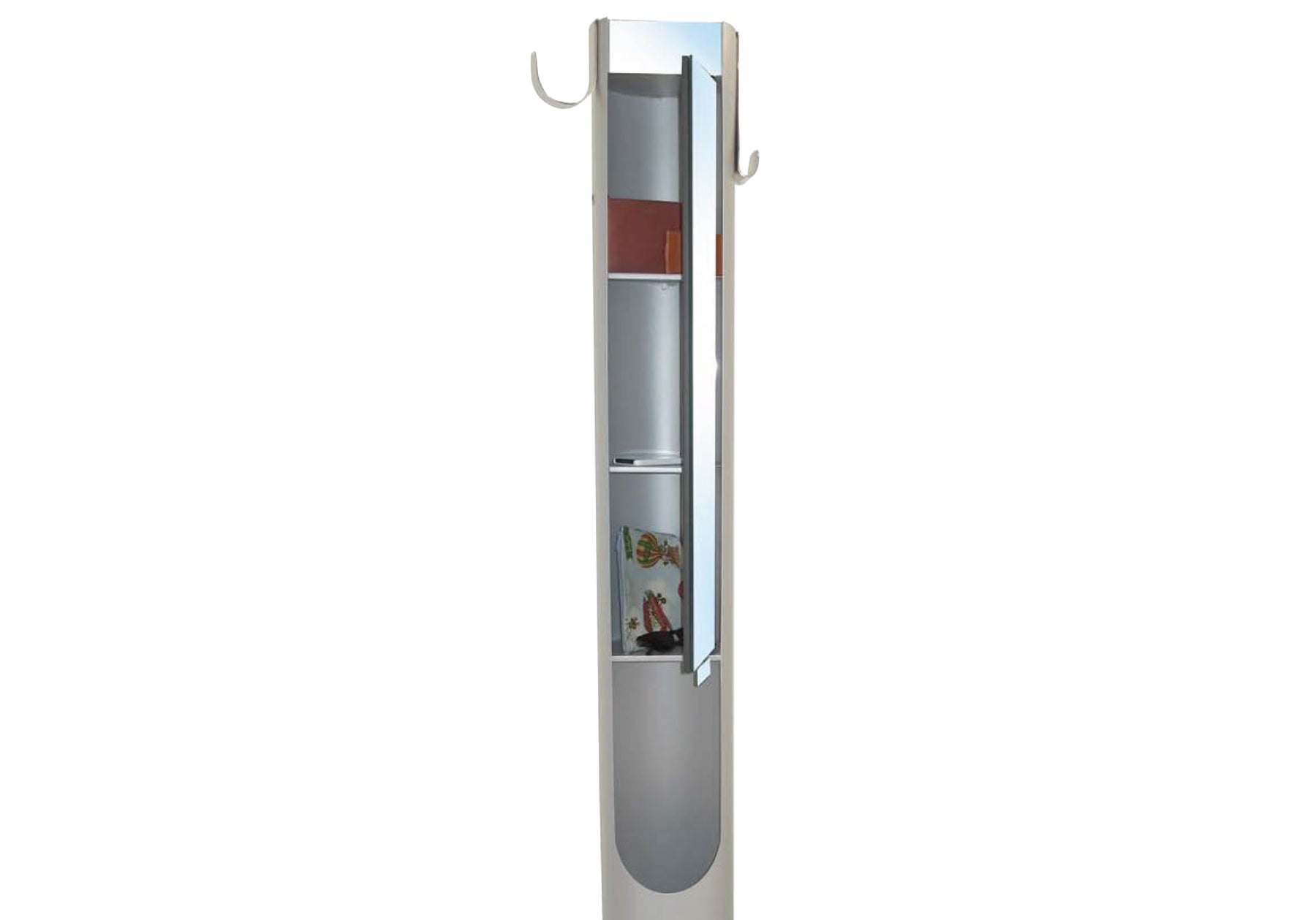 Totem Storage Container With Mirror, Coat Rack & Umbrella Stand