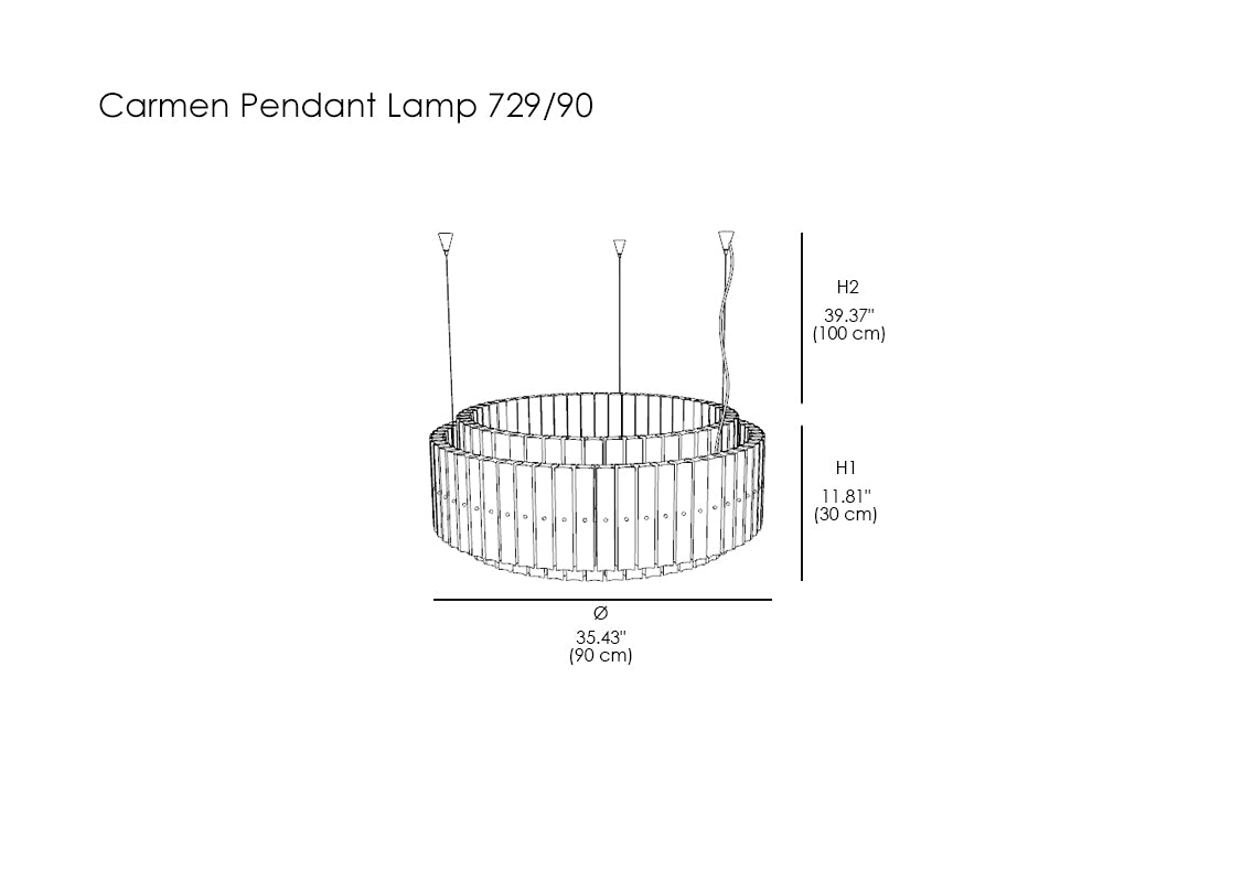 Carmen Pendant Lamp 729/90