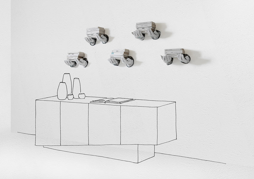 Mimi Display Shelf, Wall Art, Wall Hooks