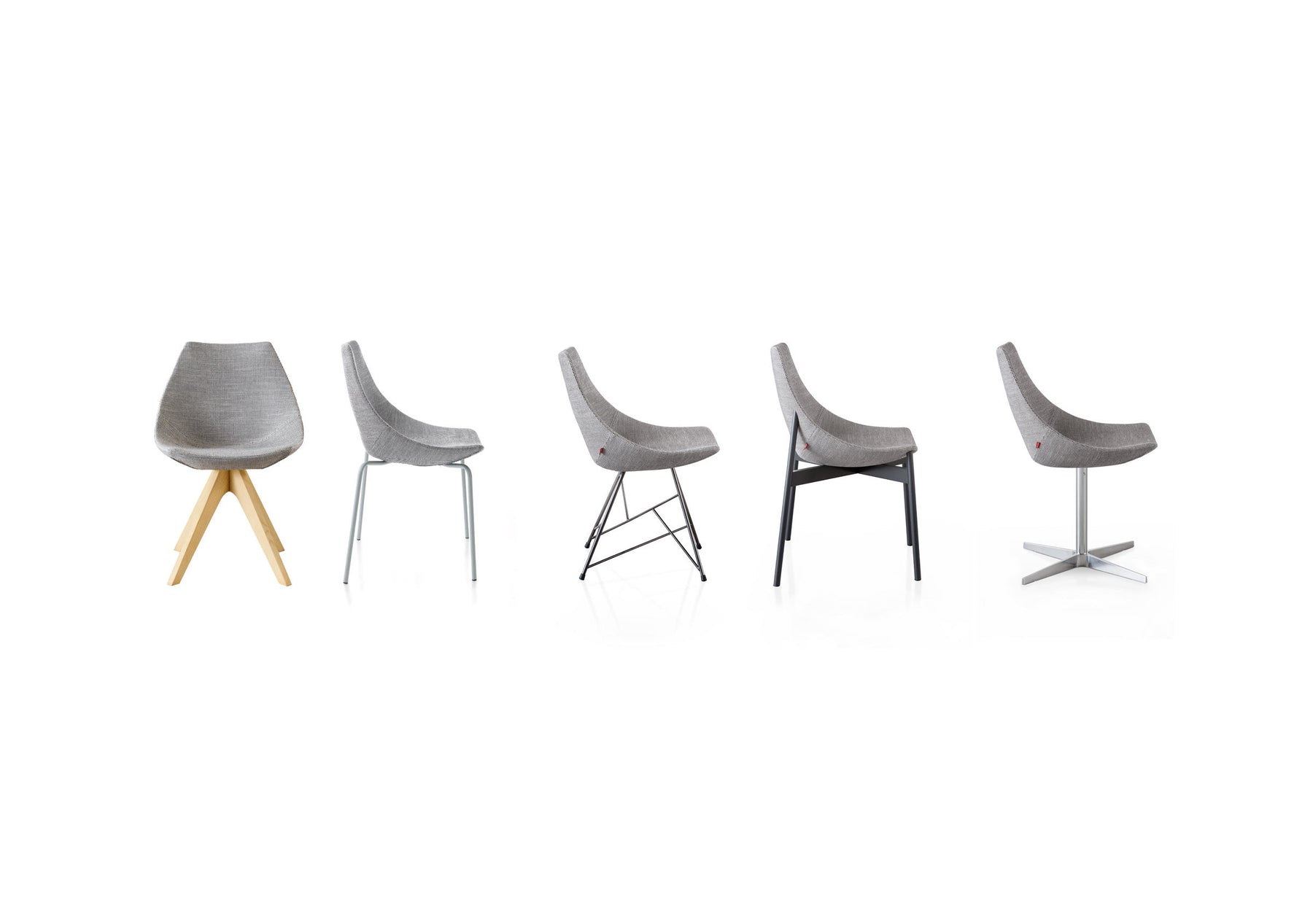 Gamma Padded Chair With Tubular Base