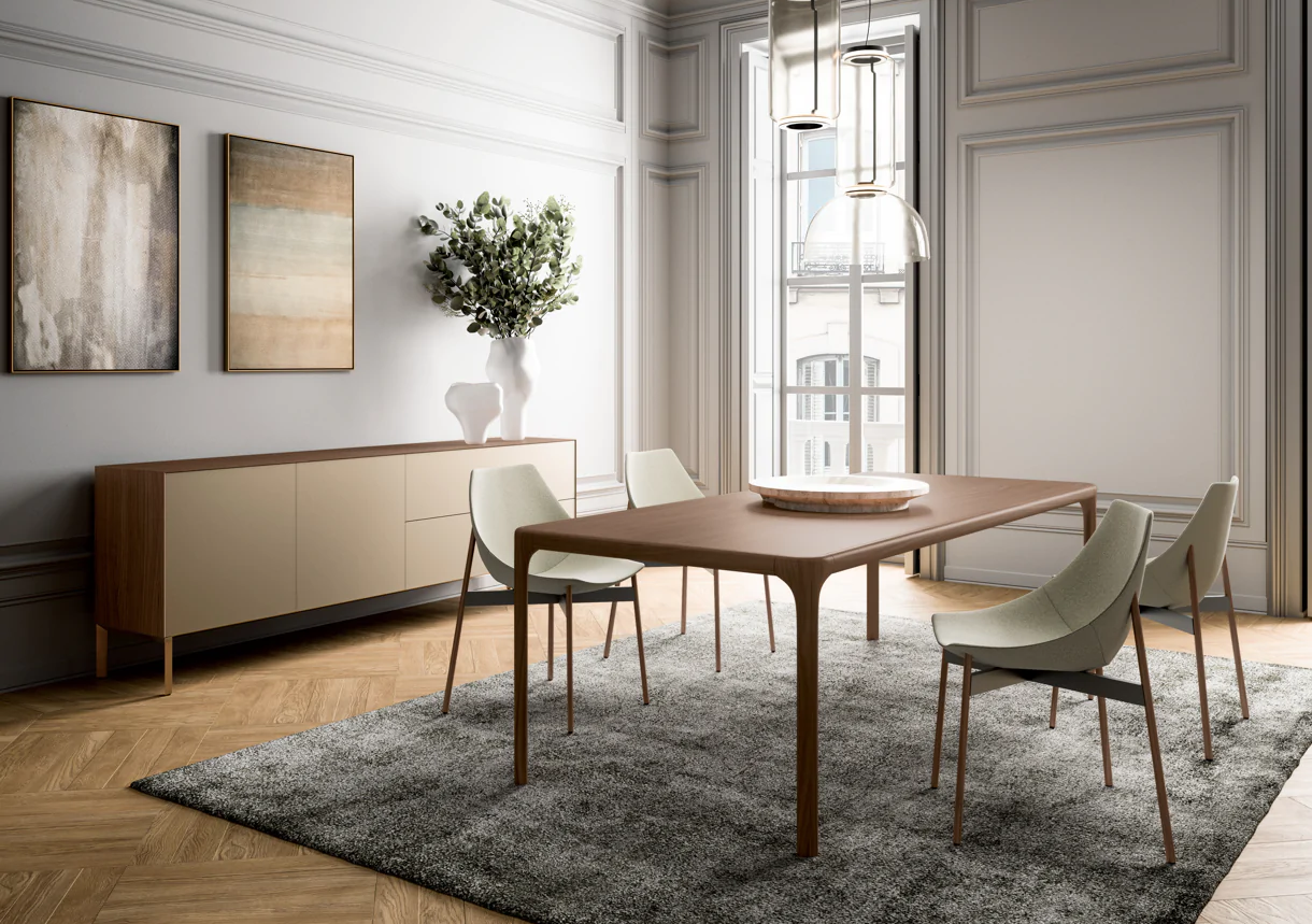 Inari Walnut Dining Table (Quick Ship)