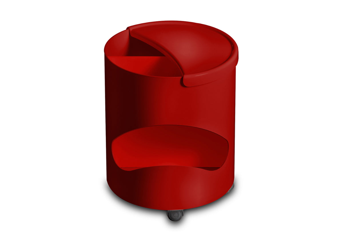 Robo ABS Cylindrical Container On Wheels
