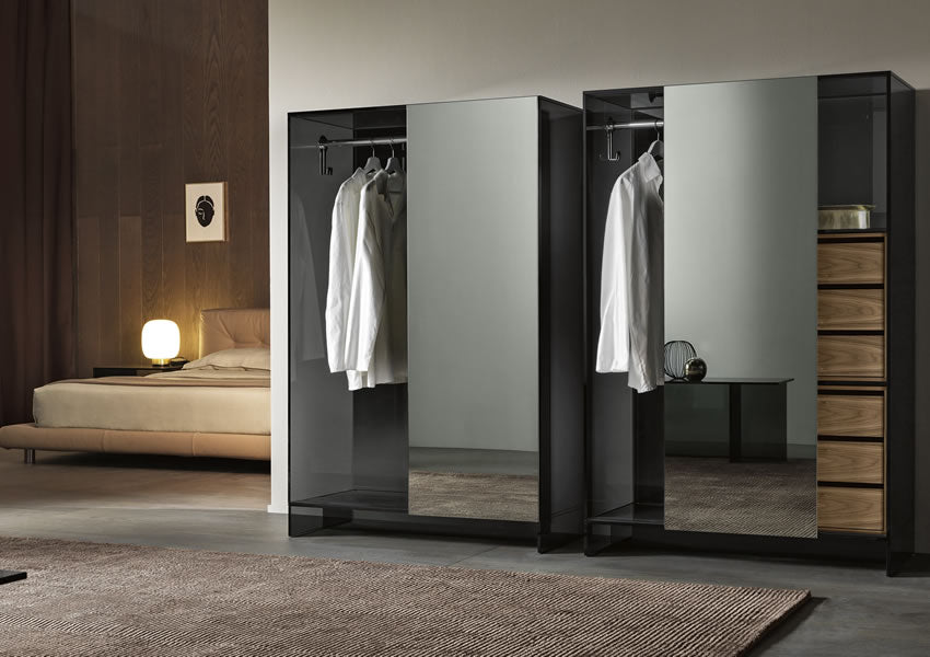 Shoji Wardrobe With Shelves & Hanging Rail
