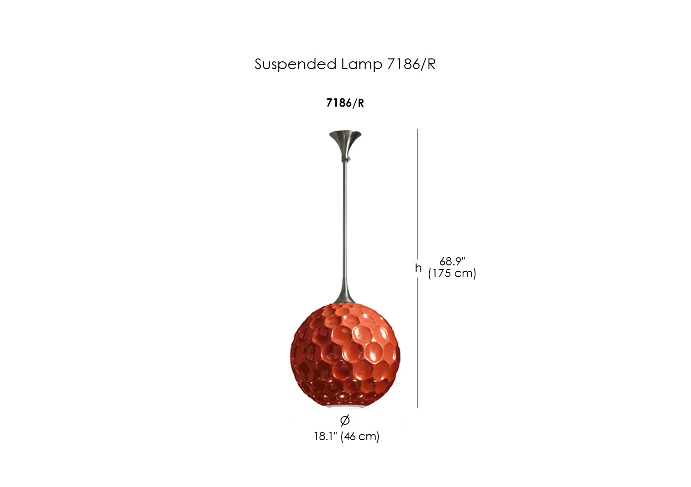Suspended Lamp 7186/R