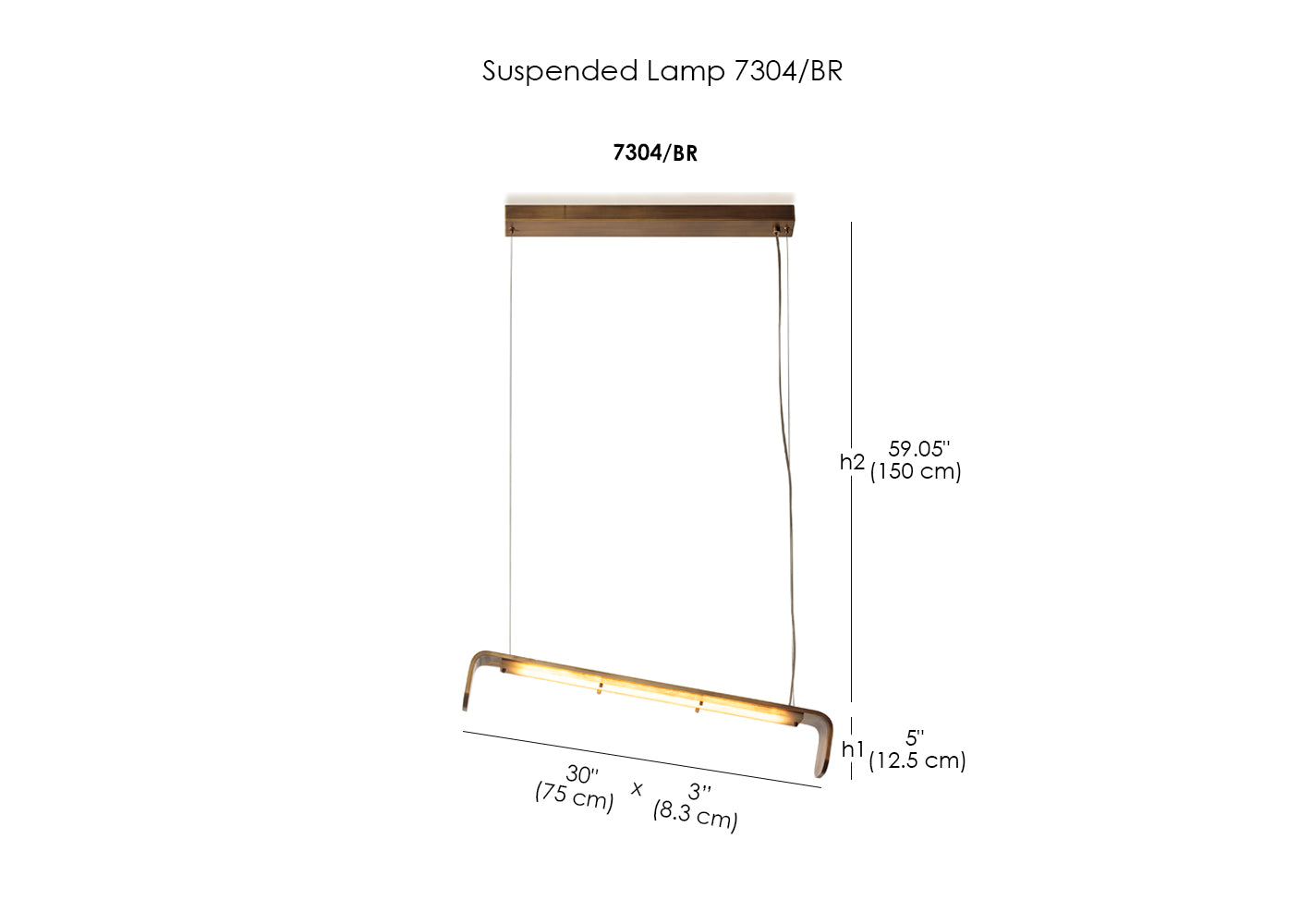 Suspended Lamp 7304/BR