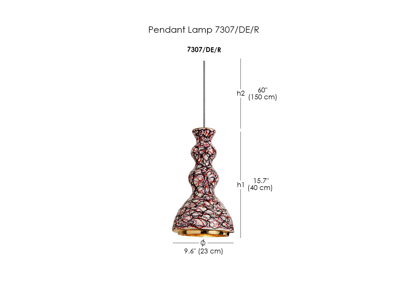 Pendant Lamp 7307/DE/R
