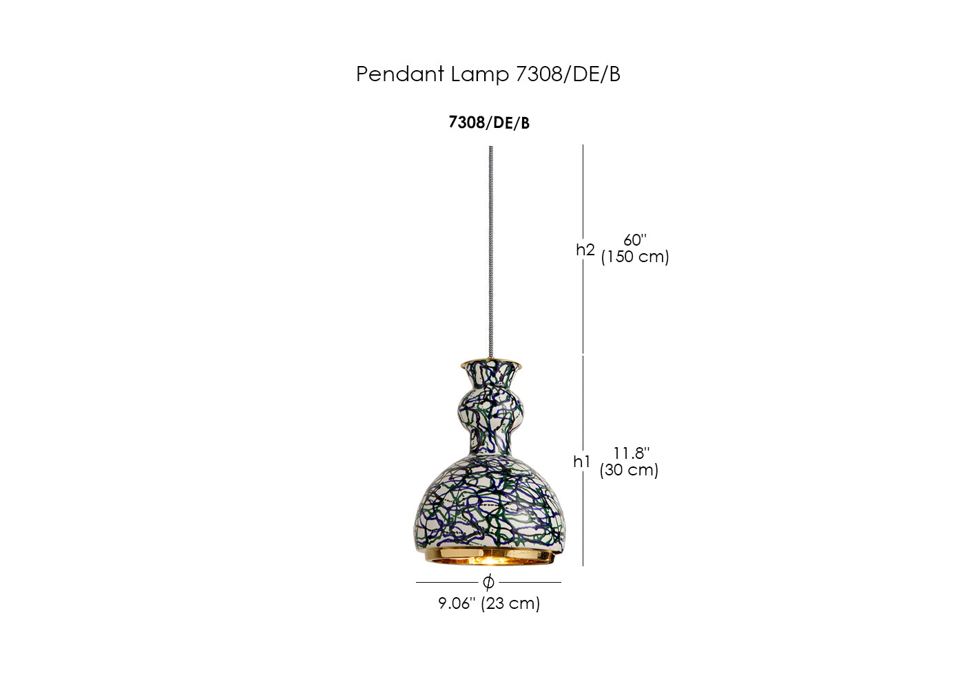 Pendant Lamp 7308/DE/B