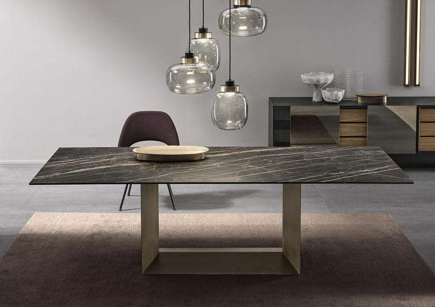 T5E Extending Ceramic Top Dining Table