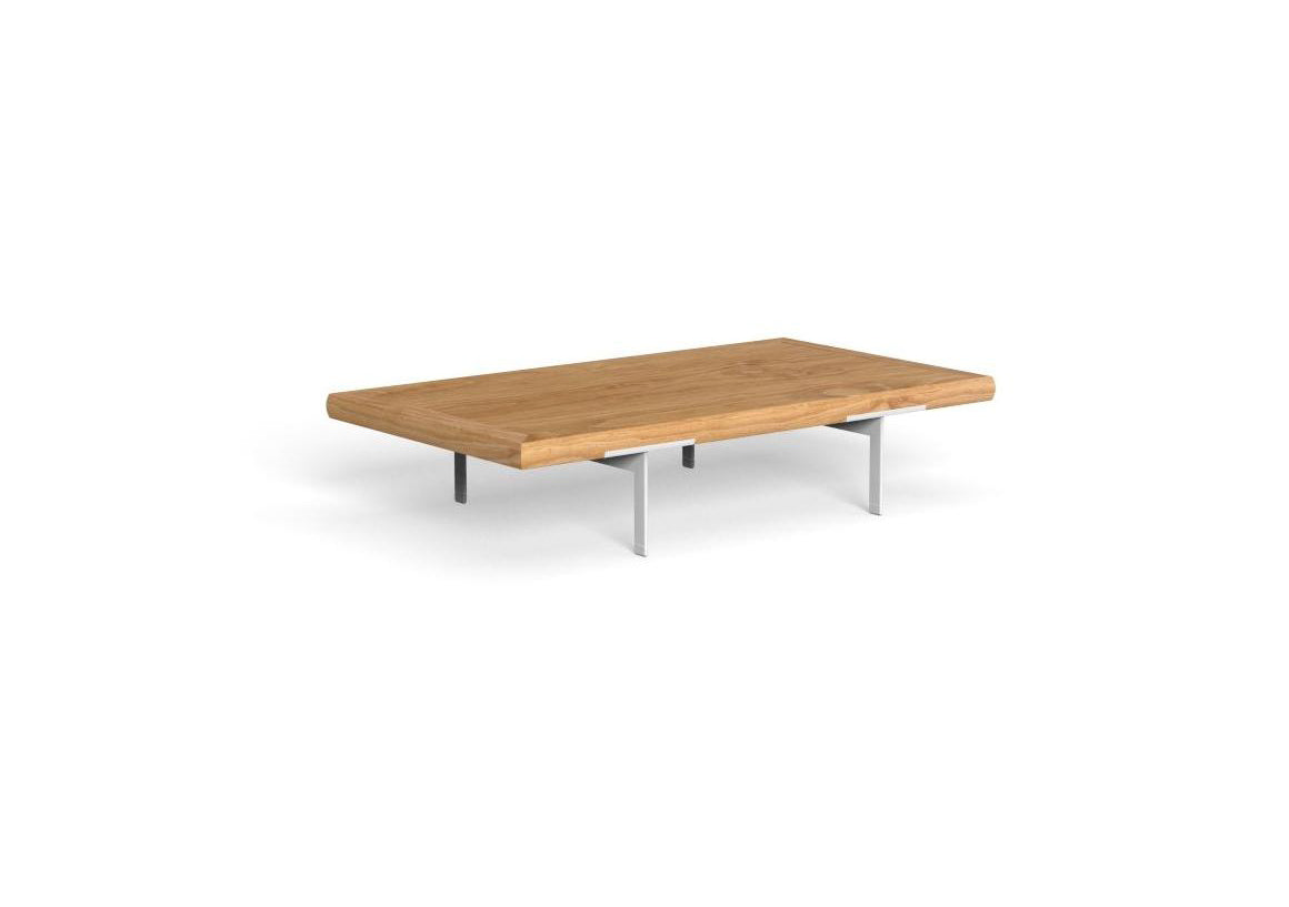 Finish - White Frame Natural Teak Top