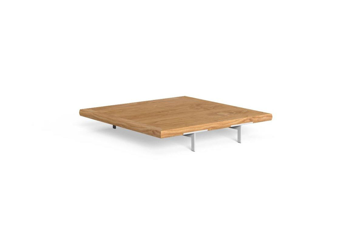 Finish - White Frame Natural Teak Top