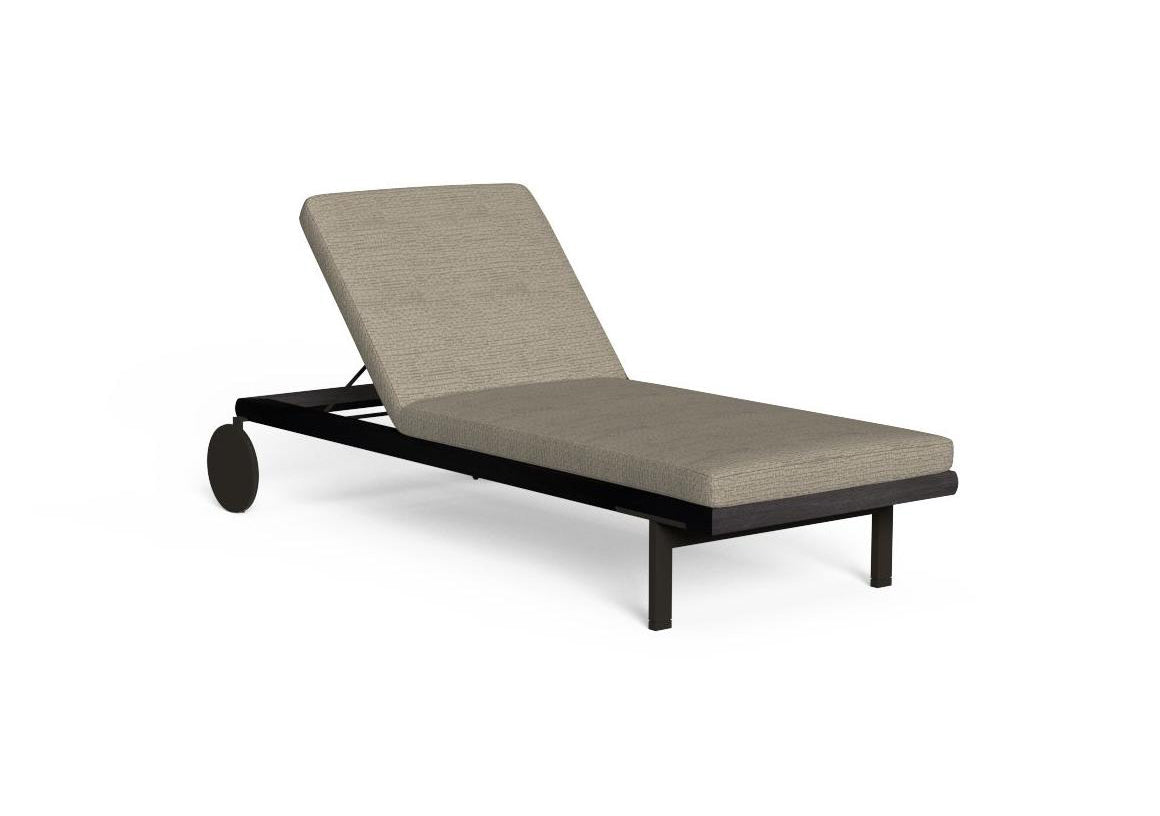 Finish - Rosewood Frame Plain Taupe Cushions