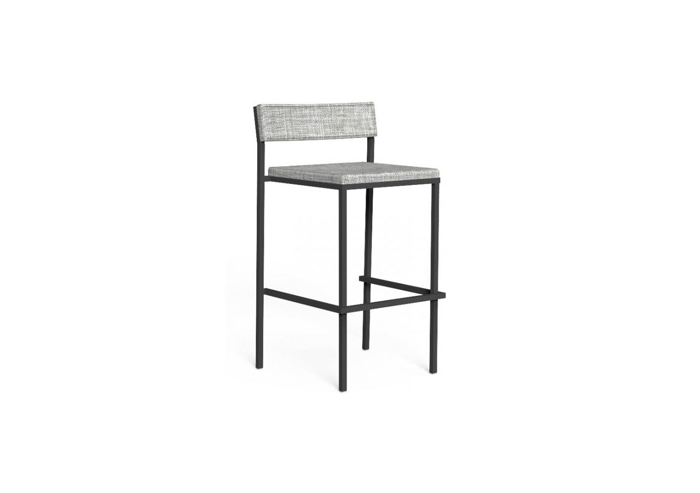Finish - Graphite Frame Light Grey Cushion