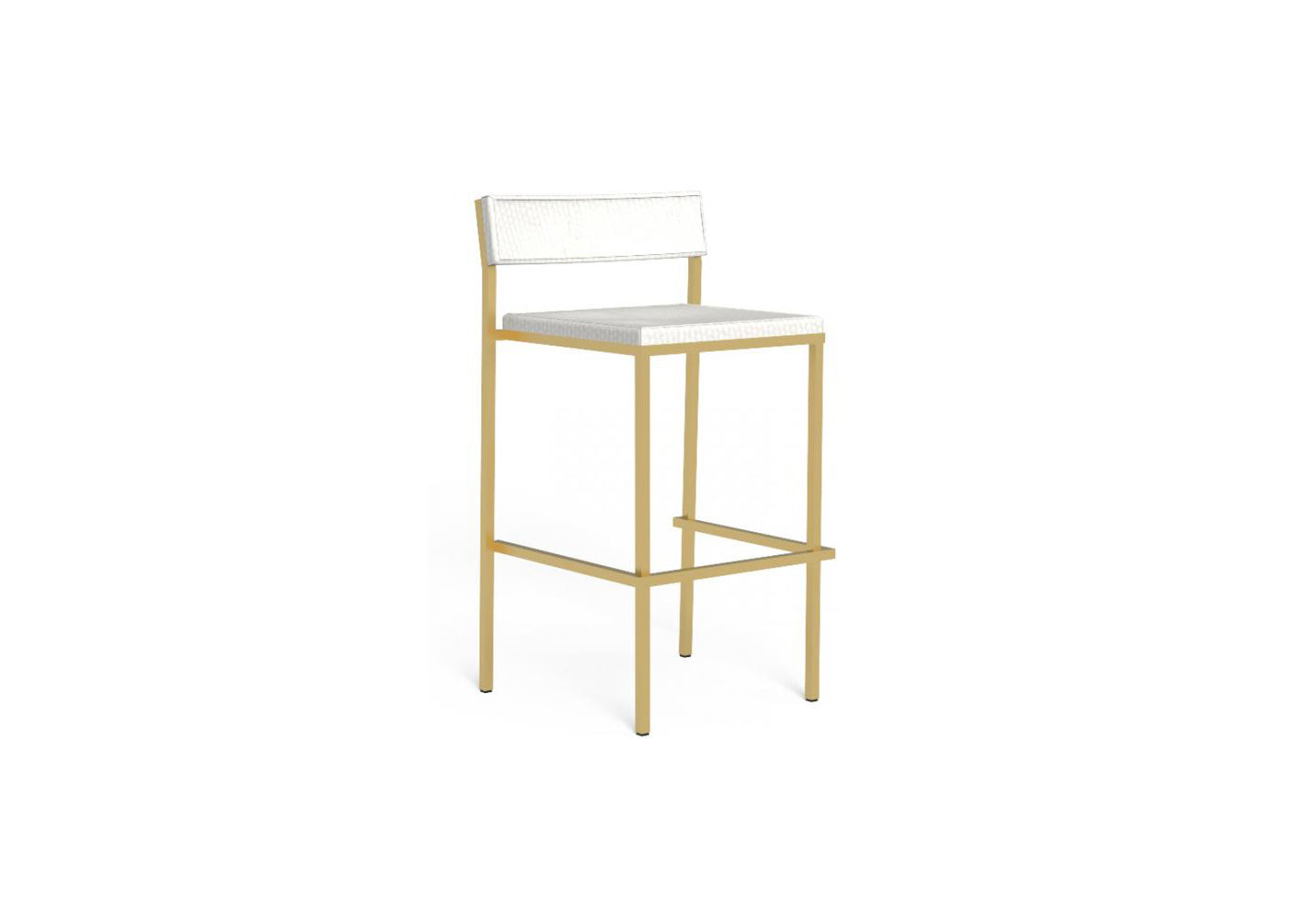 Finish - Gold Frame White Cushion
