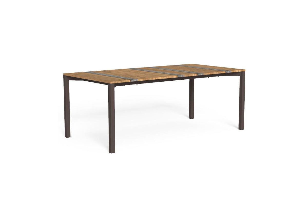 Finish - Mokka Frame Iroko-Titanium Travertine Top