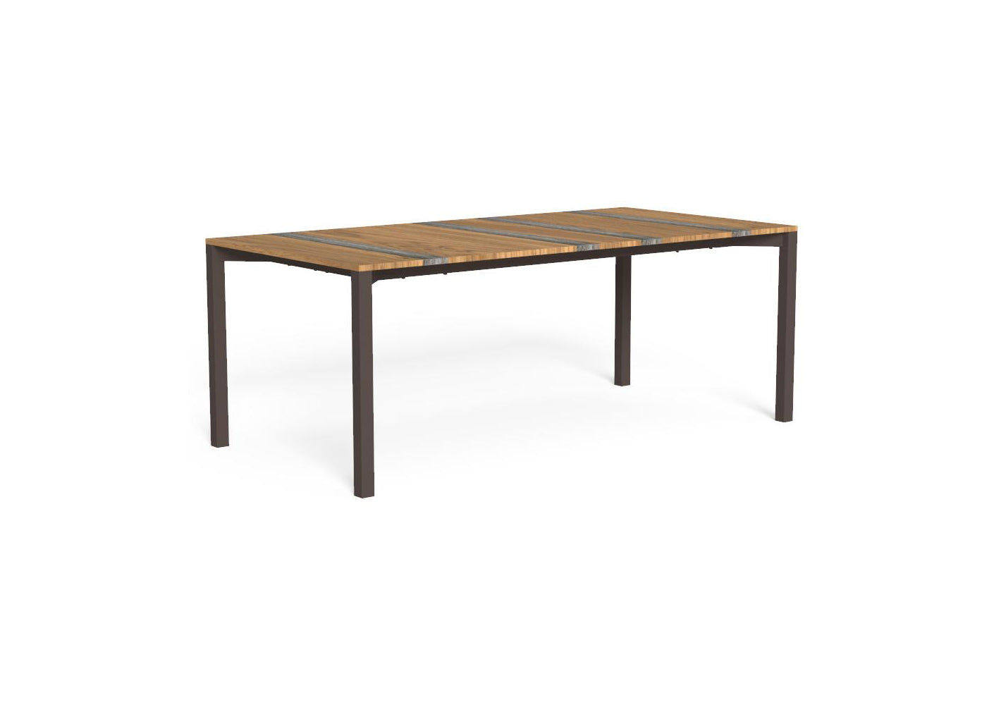 Finish - Mokka Frame Iroko-Titanium Travertine Top