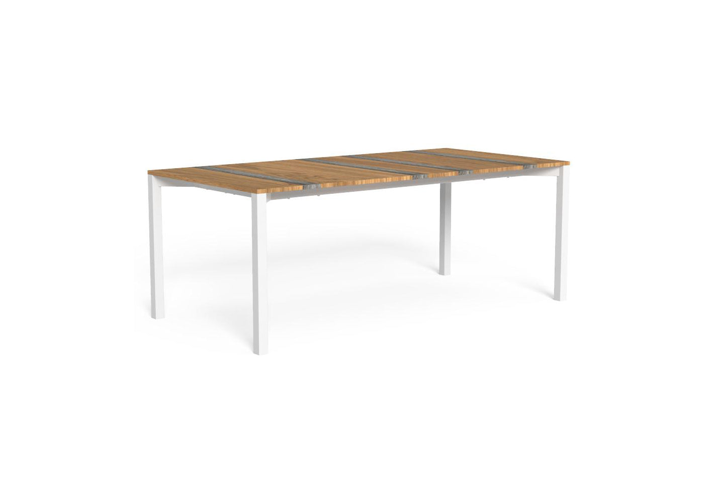 Finish - White Frame Iroko-Titanium Travertine Top