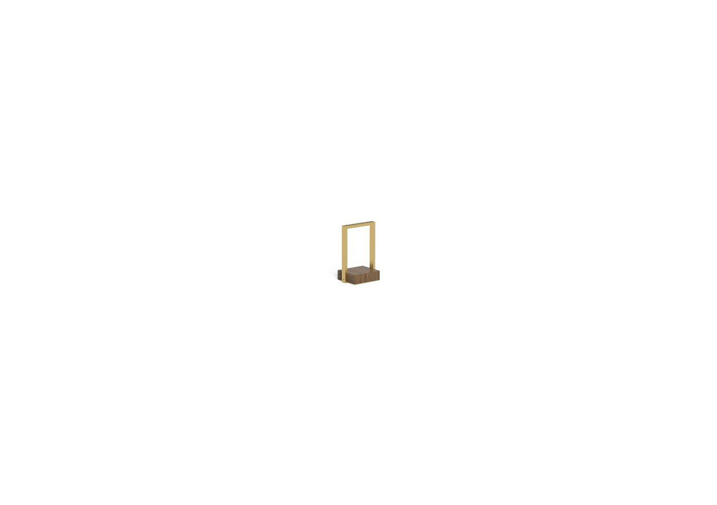 Finish - Gold Frame Iroko Base