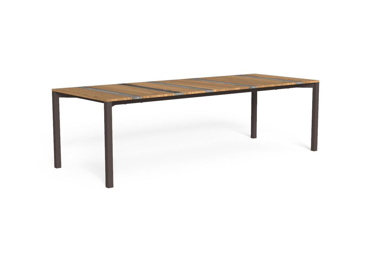 Finish - Mokka Frame Iroko-Titanium Travertine Top